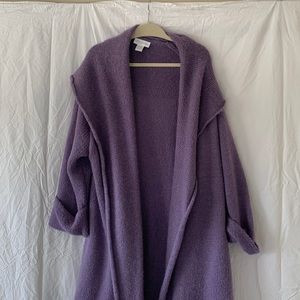 Soft Surroundings Purple Cardigan Sweater